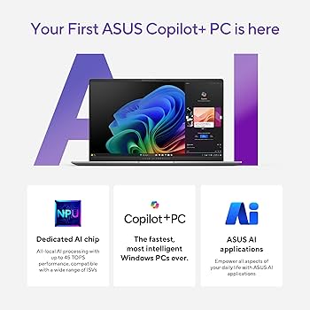 ASUS Vivobook S15,Snapdragon X Elite X1E,Copilot+ AI PC ASUS Vivobook S15,Snapdragon X Elite X1E,Copilot+ AI PC